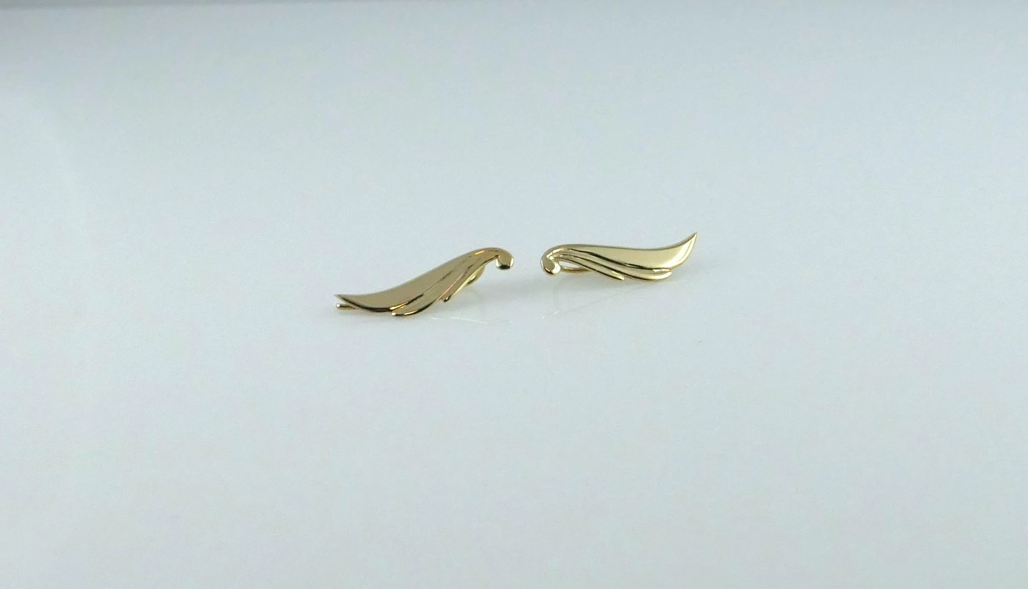 Kolczyki złote - nausznice - próba 585 - żółte złoto - HIT