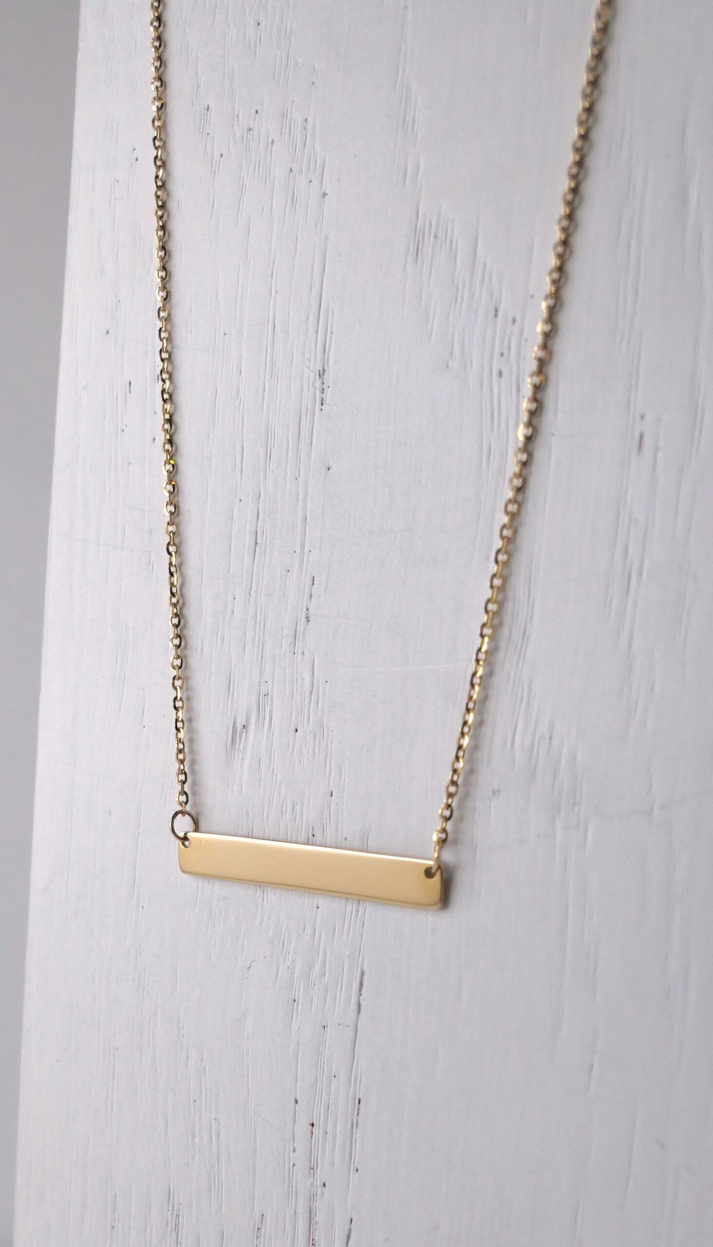 Łańcuszek ankier z blaszką - 44 cm - pełny + GRAWER GRATIS