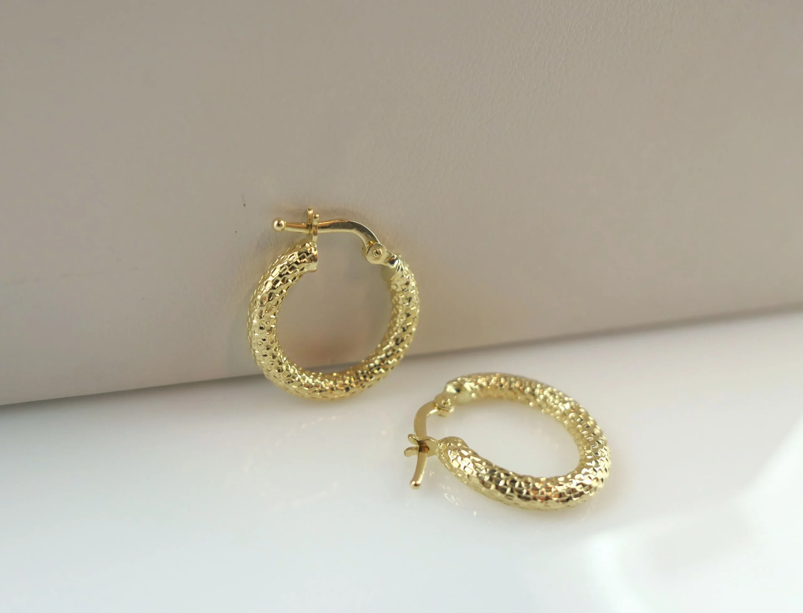 Kolczyki złote kółka 1,9 cm - żółte złoto